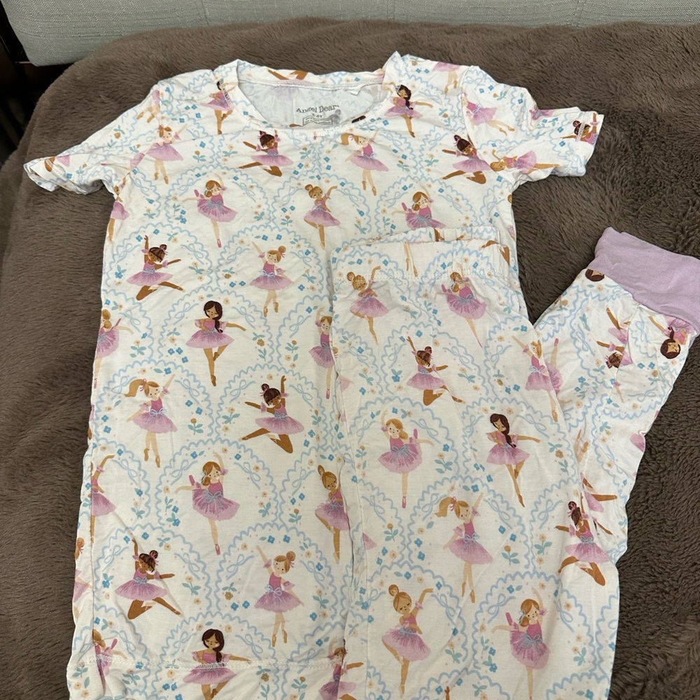 Angel Dear Ballerina Print Kids Pajama Set